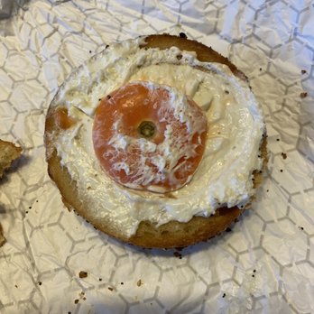 Einstein Bros. Bagels - Bagel with slice of tomato - Sandwiches Near Me - Addison, Texas
