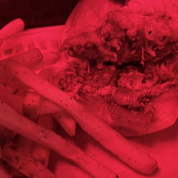 Kush Brickell - Pulled BBQ chicken sandwich with guava - Bars Near Me - Miami, Florida Kush Brickell - Pulled BBQ chicken sandwich with guava - Bars Near Me - Miami, Florida