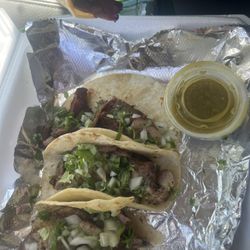 Rosa's Tacos, Burritos Y Mas - Stuffed Carnitas with crispy bits!