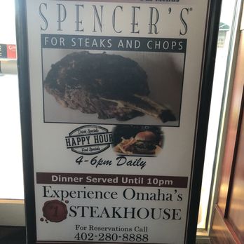 Spencer's For Steaks & Chops - Across from the Courtyard Marriott, in the same building as the Hilton Garden Inn & less than 4-blocks from the old market - Steakhouses Near Me - Omaha, Nebraska