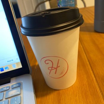 Hopscotch Coffee - Maple Latte w/almond milk - Coffee Roasteries Near Me - Bloomington, Indiana