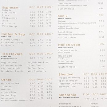 Kinos Coffee - Menu - Coffee & Tea Near Me - Cissna Park, Illinois Kinos Coffee - Menu - Coffee & Tea Near Me - Cissna Park, Illinois