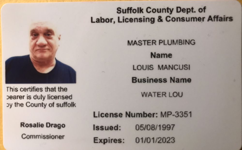 Slide of Water-Lou Plumbing