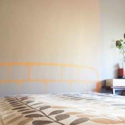 Southbound Painting - queens headboard