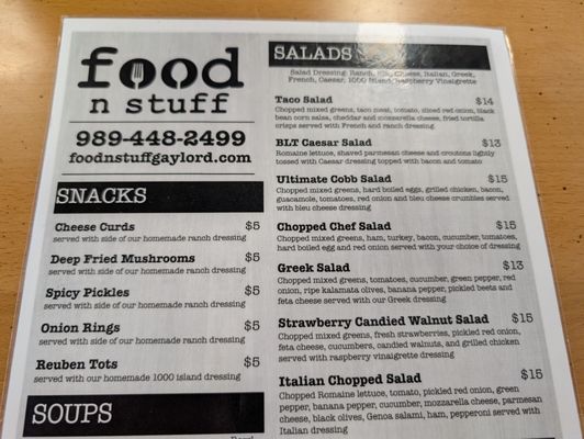 Menu photo 4 Food N Stuff Gaylord, MI