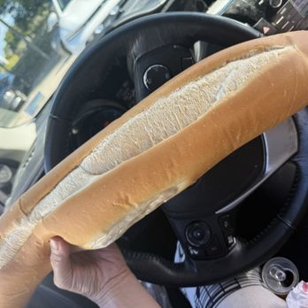 Vicky Bakery - BIG bar of Cuban bread, last one at 10am, lucky! Cuban bread usually has lard in it, makes it flaky crusty, with a super soft bread center. - Bakeries Near Me - Key Largo, Florida