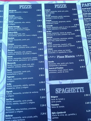 Menu photo 2 Como en Italia Seville, SE Menu photo 2 Como en Italia Seville, SE