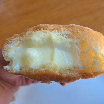 Foothills Donuts - Inside the custard filled maple donut - Bakeries Near Me - Roseville, California