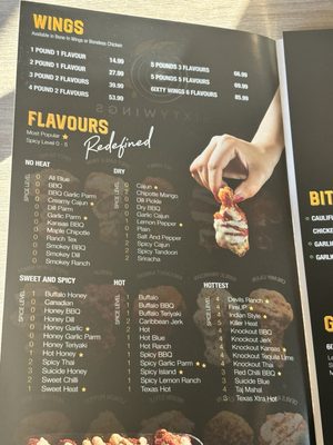 Menu photo 1 6ixty Wings Toronto, ON