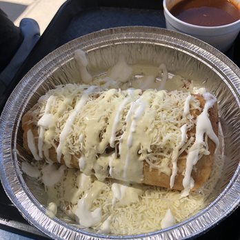 Maskadores Taco Shop - Chicken Tinga Chimichanga - Tacos Near Me - Phoenix, Arizona Maskadores Taco Shop - Chicken Tinga Chimichanga - Tacos Near Me - Phoenix, Arizona
