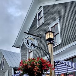 Barn Owl Bistro and Goods - Our store in the spring, summer and fall has a charming porch complete with fountains.