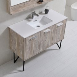 LBGBath - The Bosco Vanity in Nature Wood Finish