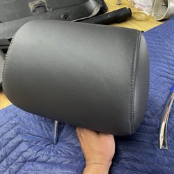 L's Upholstery - The is the reupholstery of my headrest on my 1995 Lexus sc400