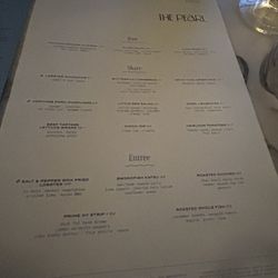 The Pearl - Menu