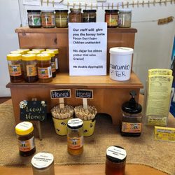 Jireh honey shop - Honey tasting corner