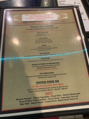Menu photo 2 Peppers Steak & Seafood Pasadena, TX Menu photo 2 Peppers Steak & Seafood Pasadena, TX