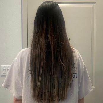 Shine With Diamond - Before - Hair Stylists Near Me - Brea, California