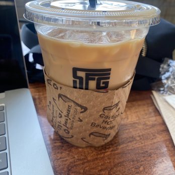Segundo Coffee Lab - Iced white mocha - Coffee & Tea Near Me - Houston, Texas