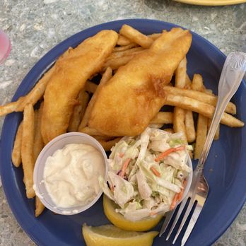 Island Cafe - halibut fish and chips - American Near Me - Portland, Oregon