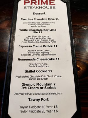 Menu photo 6 Prime Steakhouse Redmond, WA