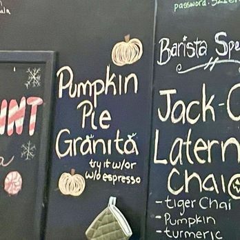 Palermo - Pumpkin Pie Granita (ice blended) Jack o Lantern Chai - Coffee & Tea Near Me - Ventura, California Palermo - Pumpkin Pie Granita (ice blended) Jack o Lantern Chai - Coffee & Tea Near Me - Ventura, California