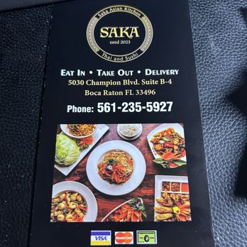 Saka Asian Kitchen - Saka Asian Kitchen Menu - Asian Fusion Near Me - Boca Raton, Florida