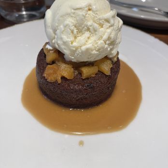 Old Brea Chop House - Sticky toffee cake with ice cream and caramelized pineapples - Steakhouses Near Me - Brea, California Old Brea Chop House - Sticky toffee cake with ice cream and caramelized pineapples - Steakhouses Near Me - Brea, California