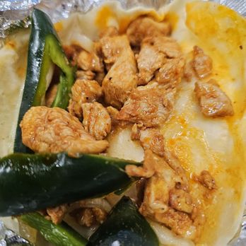 Tacodeli - Frontera Fundido Chicken On Flour, Dona (Hot) $5.25 - Breakfast & Brunch Near Me - Austin, Texas Tacodeli - Frontera Fundido Chicken On Flour, Dona (Hot) $5.25 - Breakfast & Brunch Near Me - Austin, Texas