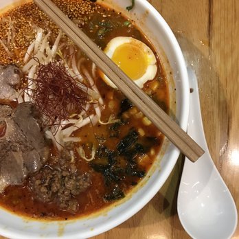 Ganko Ittetsu Ramen - Miso Ramen- hope you like spicy - Ramen Near Me - Brookline, Massachusetts