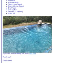 Pinch A Penny - someone else's pool from yesterday's "cleaning"