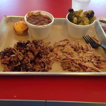 Naked Q BBQ - Pork & Brisket platter - Barbeque Near Me - Phoenix, Arizona Naked Q BBQ - Pork & Brisket platter - Barbeque Near Me - Phoenix, Arizona