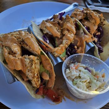 Pier 16 - Blackened chicken tacos - Cocktail Bars Near Me - Tybee Island, Georgia