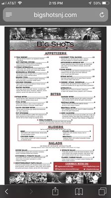 Menu photo 5 Big Shots Restaurant & Lounge Iselin, NJ