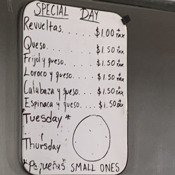 Pupuseria Brisas de Acajutla - Pupusa Specials Tuesday & Thursday - Salvadoran Near Me - Long Beach, California