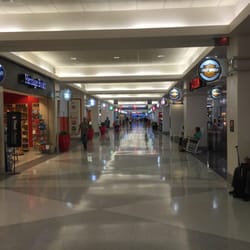 Philadelphia Marketplace - This is a hallway of shops that look more like a mall or a cruise ship than a airline terminal.