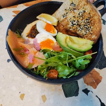 Hail Fellow Well Met - Salmon bowl - Cafes Near Me - Springdale, Arkansas