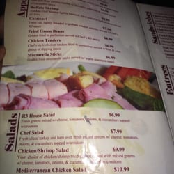 Rendezvous At Three - Menu