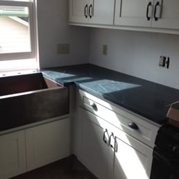 Beautiful soapstone fabricated by Canova Marble