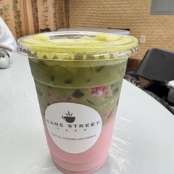 Cane Street Cafe - Iced Strawberry Matcha