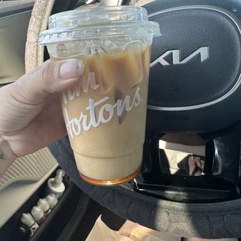 Tim Hortons - Iced Caramel Latte - Coffee & Tea Near Me - Findlay, Ohio