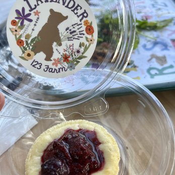 123 Farm - Lavender cheesecake (nothing special) - Farmers Market Near Me - Cherry Valley, California 123 Farm - Lavender cheesecake (nothing special) - Farmers Market Near Me - Cherry Valley, California