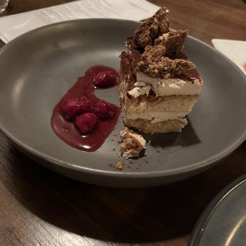 Millennium - Tiramisu with Cherries - Vegan Near Me - Oakland, California Millennium - Tiramisu with Cherries - Vegan Near Me - Oakland, California