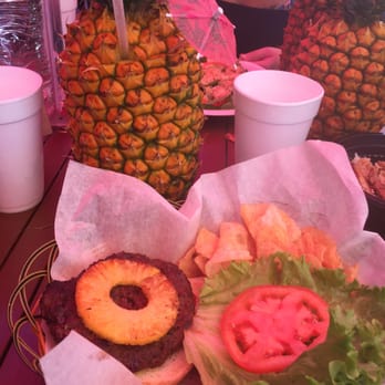 Cuckoo Coconuts Waikiki - Hawaiian burger. - Cocktail Bars Near Me - Honolulu, Hawaii