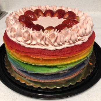 Sweet Creations by Mina - Rainbow crepe cake - Caterers Near Me - Panorama City, California Sweet Creations by Mina - Rainbow crepe cake - Caterers Near Me - Panorama City, California