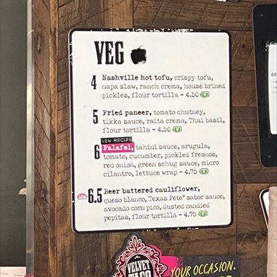 Menu photo 2 Velvet Taco Tulsa, OK