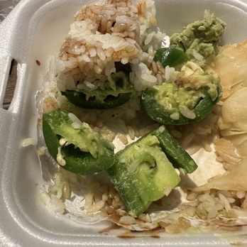 Hanano Ramen - "Avacado roll" which is a literal full jalapeño sliced in half with seeds still there. - Ramen Near Me - Orange, California Hanano Ramen - "Avacado roll" which is a literal full jalapeño sliced in half with seeds still there. - Ramen Near Me - Orange, California