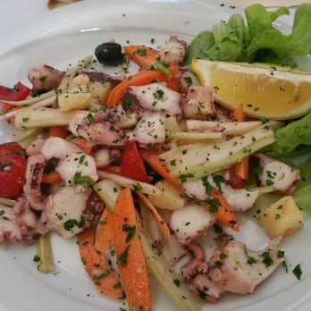 Santa Felicita - Delicious Octopus salad with Tuscan fine herbs, EVOO and citrus sauce. 10,00€ - Italian Near Me - Firenze, AG