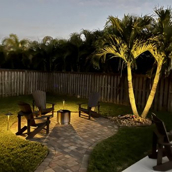 Outdoor Lighting Solutions - Lighting creating a defined area to relax! - Lighting Fixtures & Equipment Near Me