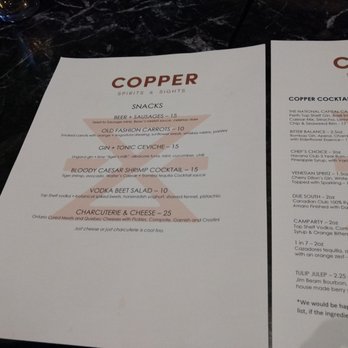 Copper Spirits & Sights - Menu - Cocktail Bars Near Me - Ottawa, Ontario Copper Spirits & Sights - Menu - Cocktail Bars Near Me - Ottawa, Ontario