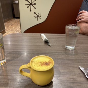 Snooze, an A.M. Eatery - tumeric and ginger latter - Breakfast & Brunch Near Me - Orange, California Snooze, an A.M. Eatery - tumeric and ginger latter - Breakfast & Brunch Near Me - Orange, California